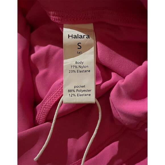 Halara Drawstring Waist Joggers Fuschia Pants Women's Size S Tall - Picture 6 of 6